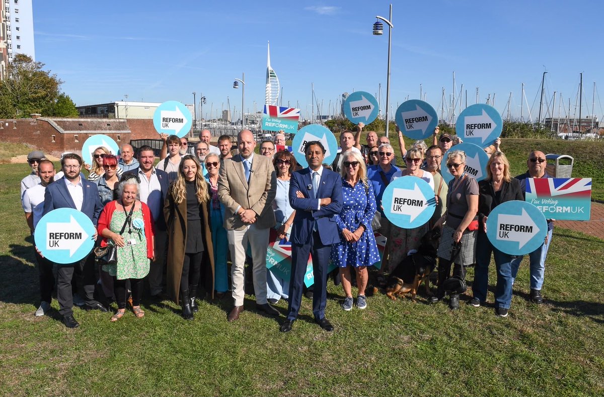ZiaYusufUK's tweet photo. I visited Gosport today, the latest ground zero for the invasion of Britain.

This proud community, many of whom are military families, are devastated.

Right by the home of the Royal Marines, invading men were given police escorts.

Their community was locked down.

They feel utterly devastated, betrayed and helpless.

Reform will not let them down.

We will get our country back 🇬🇧