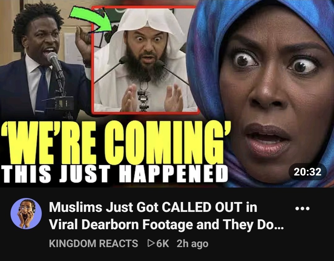 gntlflwr's tweet photo. https://t.co/C9rwcgZxAR
Muslims RATTLED Over a Viral Dearborn Wake-Up and They Dont Want Black America to See It
#DenounceShariaLaw #VoteSmarter #NoCommunistSocialists #NoMorePedophiles #BrainExplosion #BOOM
#BioChemicalWarFair I didn't misspell that. My entire life and my lineage.....๐คฏ๐คฎ๐ญโค๏ธโ๐ฅโ๏ธ๐๐๐ฏ๐๐๐โก๏ธโจ๏ธ๐๐
#VoteNoShariaLaw #SaveOurChildren
#VoteRed #SaveAmerica #EndUsefulIdiots ##SendThemBack2TheirDeserts
#LoneStarTickRadioactiveInfestation