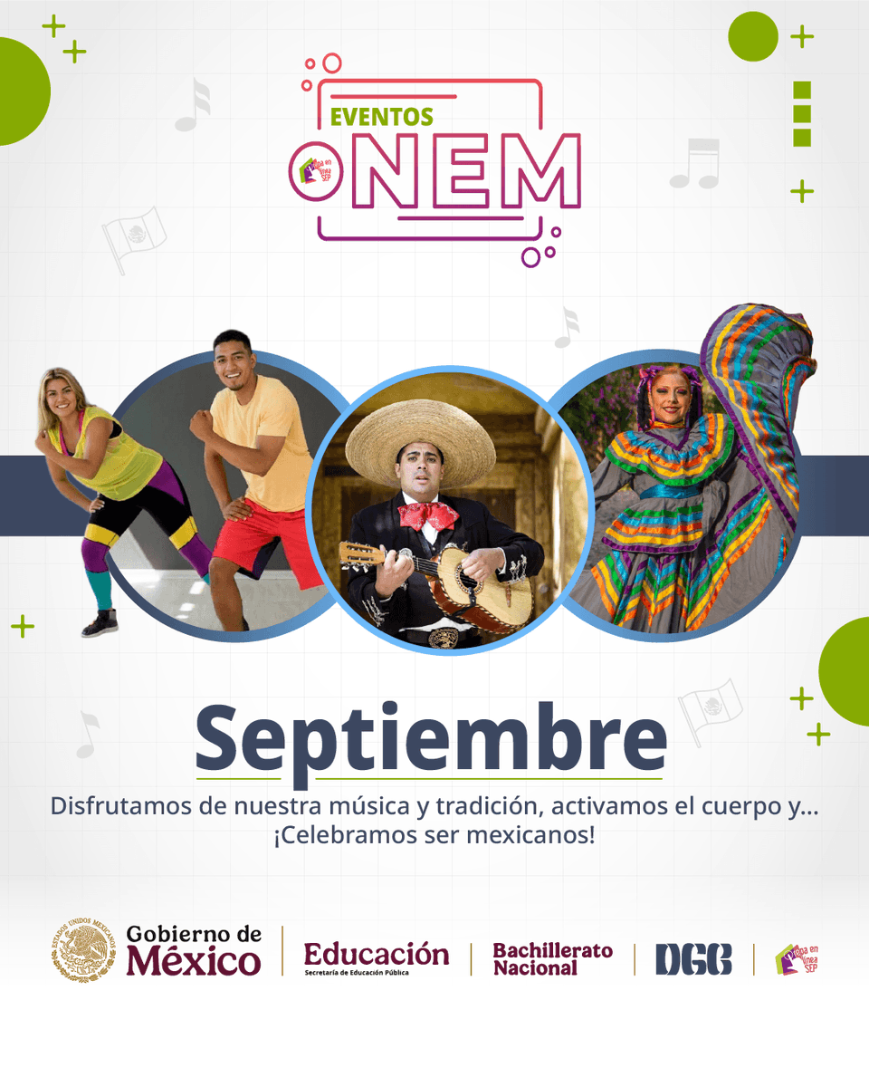 PrepaLineaSEP's tweet photo. Fue un mes para vibrar con nuestras tradiciones, mantener el cuerpo
en movimiento y celebrar nuestro orgullo nacional. 

Nos maravillamos con la muestra de música y danza tradicional en
“Colores de México”, organizado por PILARES.
🔗https://t.co/r8HzJWTXDi 

#PrepaEnLíneaSEP #DGB https://t.co/H0irM1Q7nE
