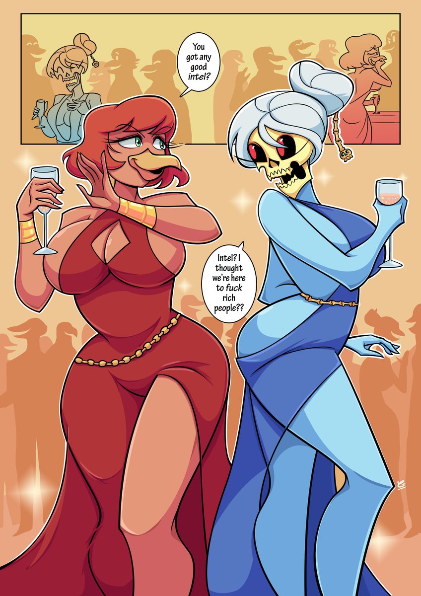 the_insect_ary's tweet photo. Old art of @HazeWritesStuff 's Ms. April from his comic 'Sylvia' and my Skull Queen
#SkullQueen https://t.co/0h7NEYpEZu