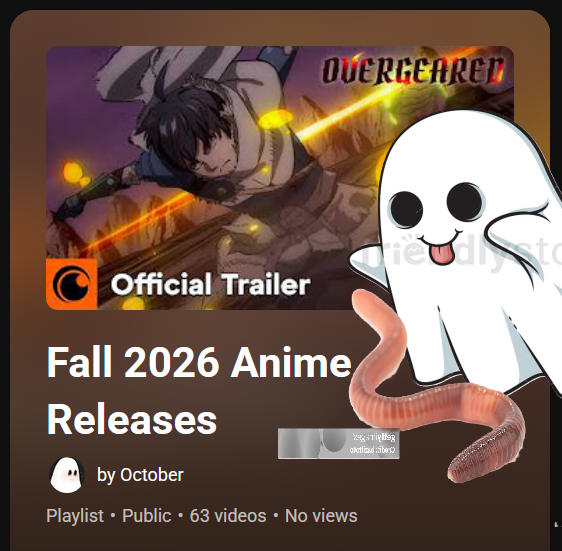 OctoberDay_VT's tweet photo. Ranking Fall 2026 Anime Simulcasts with THE worm @argusvt in 1hr! We will be watching the trailers for the upcoming releases and ranking them :3
#Vtuberㅤ #envtuber #anime 

https://t.co/2N4mRK01K9 https://t.co/xI8toXslug