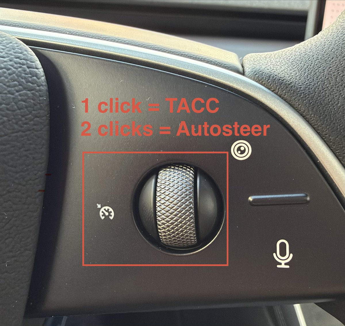 Niklas_1E's tweet photo. .@elonmusk @Tesla #ModelY #Model3

Please make sure we can switch between TACC and Autosteer modes while driving.

1 click = TACC
2 clicks = Autosteer

The current solution is impractical.

This was also possible on legacy Model 3/Y models with a gearshift lever.

Thanks 🙏 https://t.co/Vd5sFhHSOx