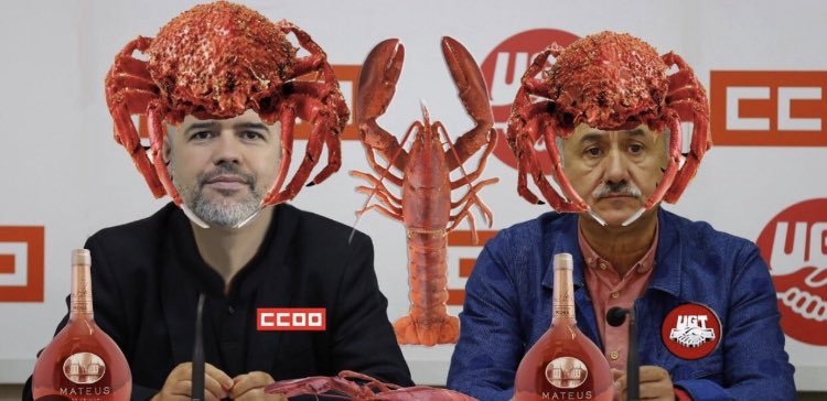 R_Alzugaray's tweet photo. 8 años callados como putas y comiendo gambas , y les han bastado unas pocas horas para convocar una Huelga General ...
#SINDICATOS https://t.co/TG1SpLilqA