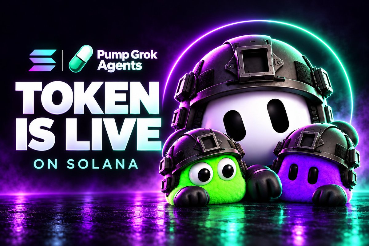 pumpgrokagents's tweet photo. Pump Grok Agents has landed on https://t.co/qYCEqAkM7V.

Autonomous strategies. A squad of agents. Built for Solana. 🟣

Turn your thesis into an agent.

9WvBNC8p2iCxdMxbGfEZ8Y7jbPXKMuLDywLFesjLpump https://t.co/gSYaiCLrhF