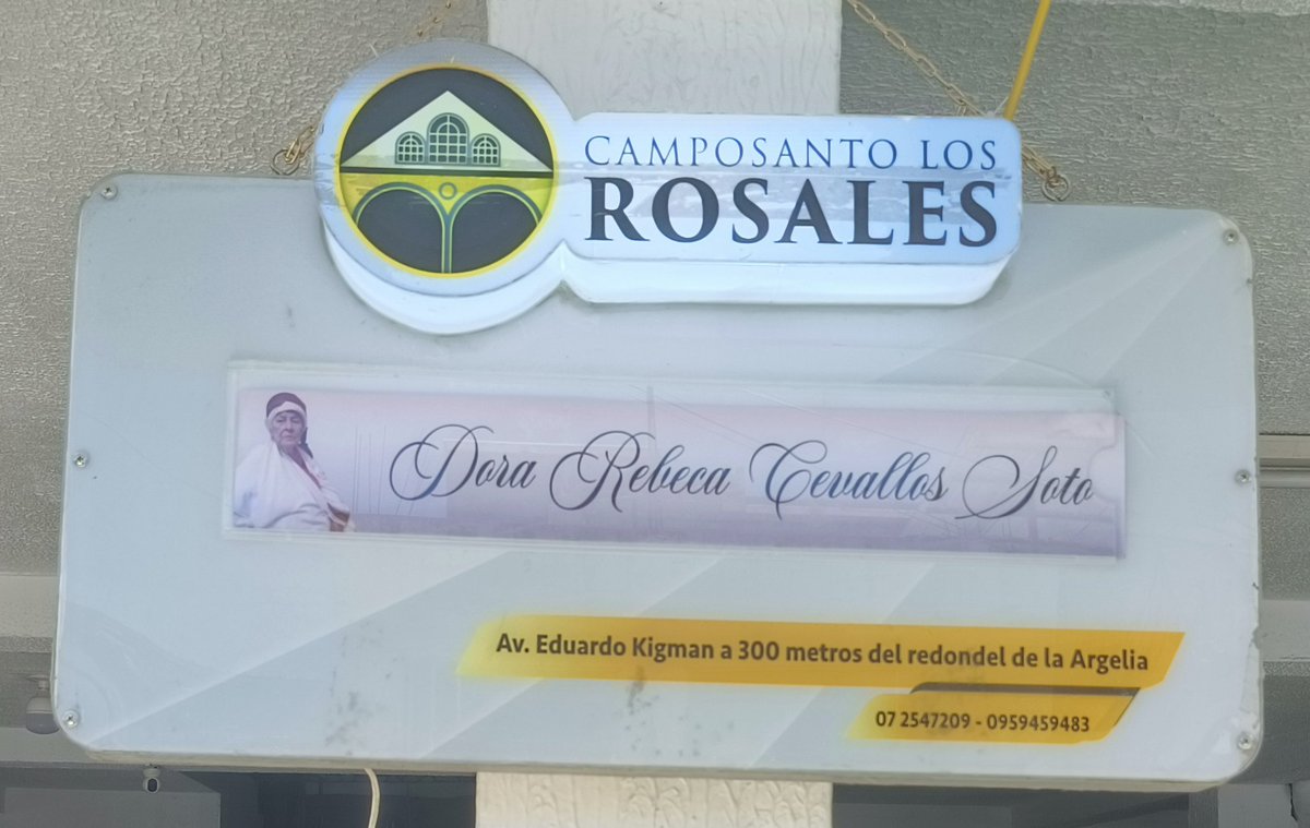 AdrinVinicio1's tweet photo. MISA DE DESPEDIDA DE MI ABUELITA DORA REBECA CEVALLOS SOTO, HOY LUNES 4PM EN EL CAMPOSANTO LOS ROSALES, SE NOS FUÉ AYER DOMINGO 4PM, DÍA DE SAN FRANCISCO DE ASÍS, ESTÁ EN LA SALA ALFA DEL CAMPOSANTO, AYER LA VELAMOS Y LE BRINDAMOS HOMENAJE EN MISA DE 8PM, GRACIAS POR ACOMPAÑAR https://t.co/qdPExOBLhm