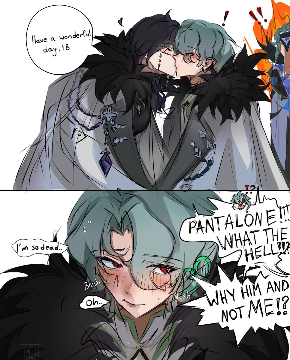 Noayrgj's tweet photo. Finished version! 
#Dottolone #Dottore #Pantalone #Genshinlmpact https://t.co/SC26K6nqwr