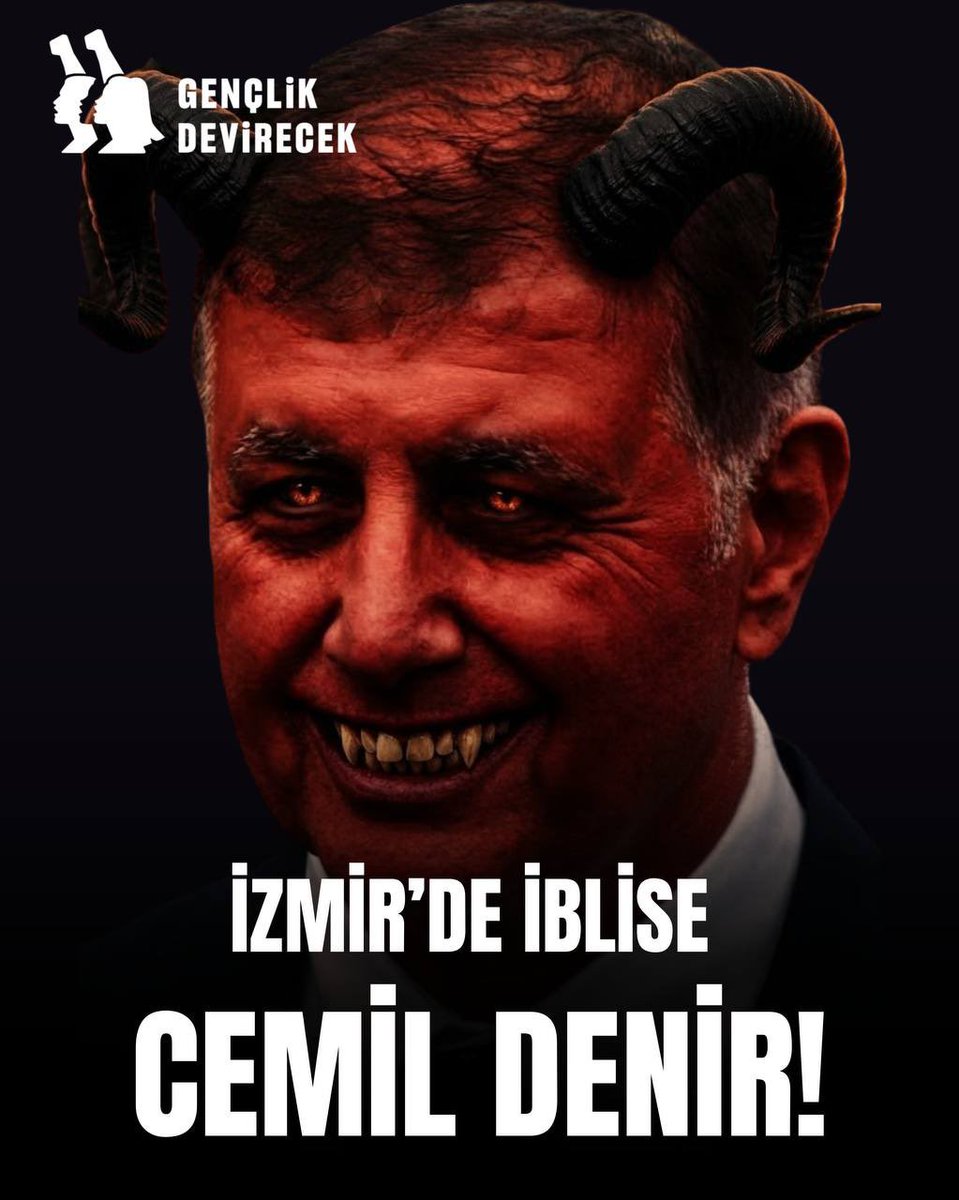 gdevirecek's tweet photo. İzmir’de İblise Cemil Denir!
