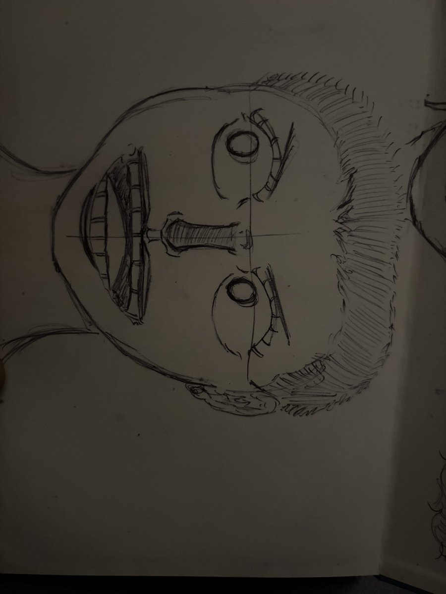 Matthewqxj's tweet photo. This was my first ever practice drawing. 

I started with only faces because I’m used to drawing backgrounds and didn’t want to be a one trick pony. https://t.co/EfefZwGDnK