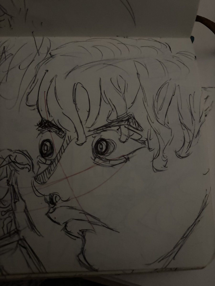 Matthewqxj's tweet photo. This was my first ever practice drawing. 

I started with only faces because I’m used to drawing backgrounds and didn’t want to be a one trick pony. https://t.co/EfefZwGDnK