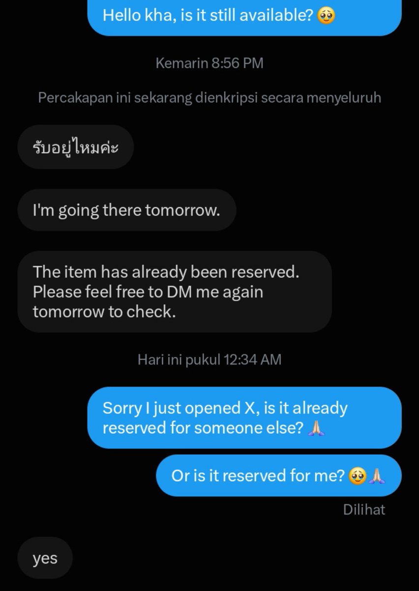 doseofnun's tweet photo. Seller luar tuh kenapa ya ini maksudnya apa yes ke APA 😭😭😭 TOLONGIN GW 😭😭😭 https://t.co/PFvOTTlBnc