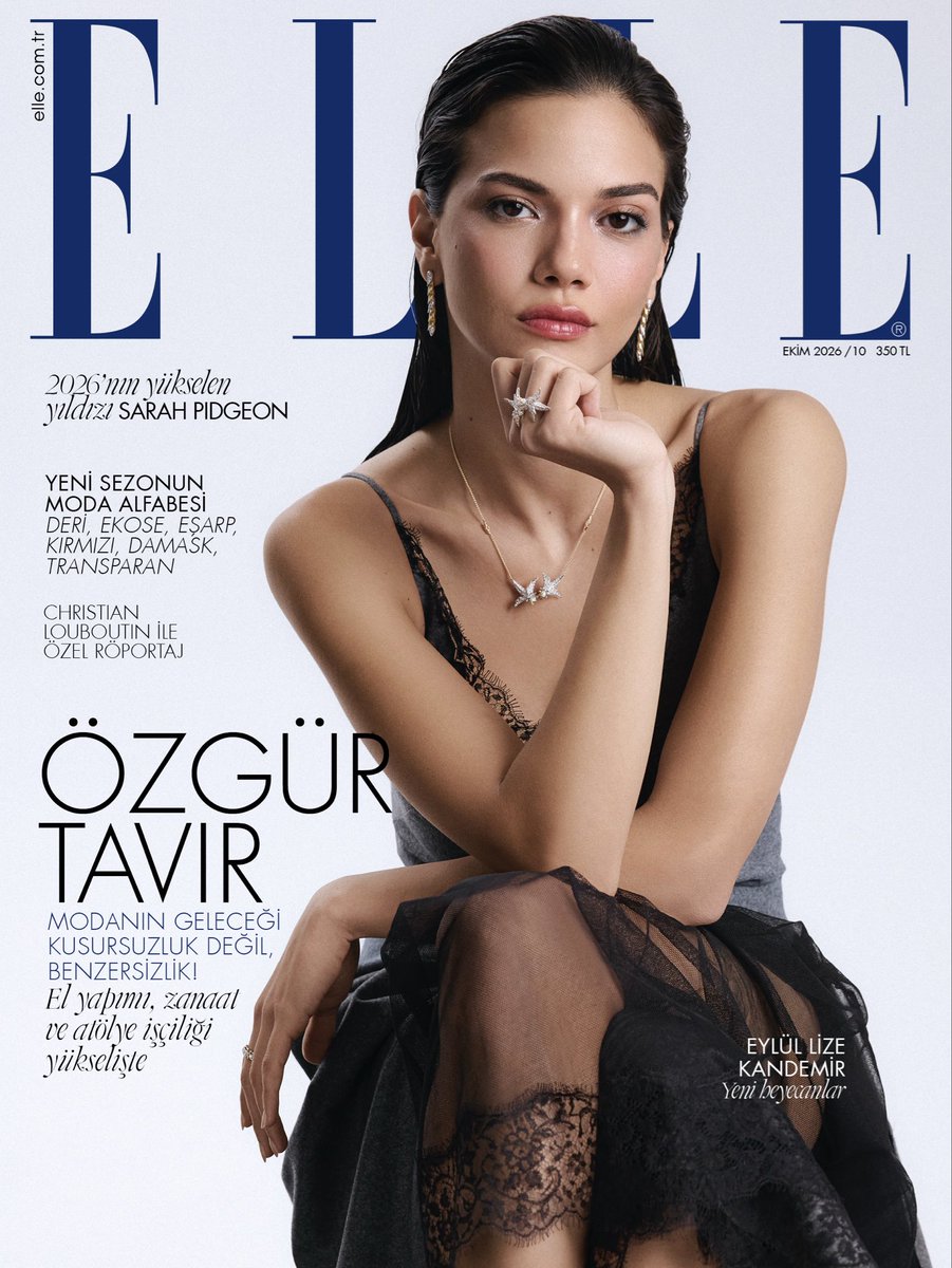 ELLETurkey's tweet photo. #ELLETürkiye Ekim sayımızda, kalıplara sığmayan duruşu ve çok katmanlı dünyasıyla yeni neslin en parlak yeteneklerinden #EylülLizeKandemir yer alıyor. Çekimimizde Kandemir’e; Tiffany &amp; Co.’nun Jean Schlumberger imzalı ikonik “Bird on a Rock” koleksiyonu eşlik ediyor.

#reklam https://t.co/L0ie1C906H