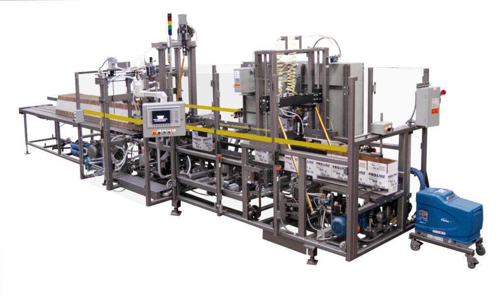 AutomationWayne's tweet photo. Up to 75 cases per minute. The VCE #CaseErector forms RSC, HSC, and AFM cartons, bottom seals them upright, and discharges them vertically for immediate packing.

See the VCE in action: https://t.co/4C4ltr0VhR https://t.co/UePhjAeCki