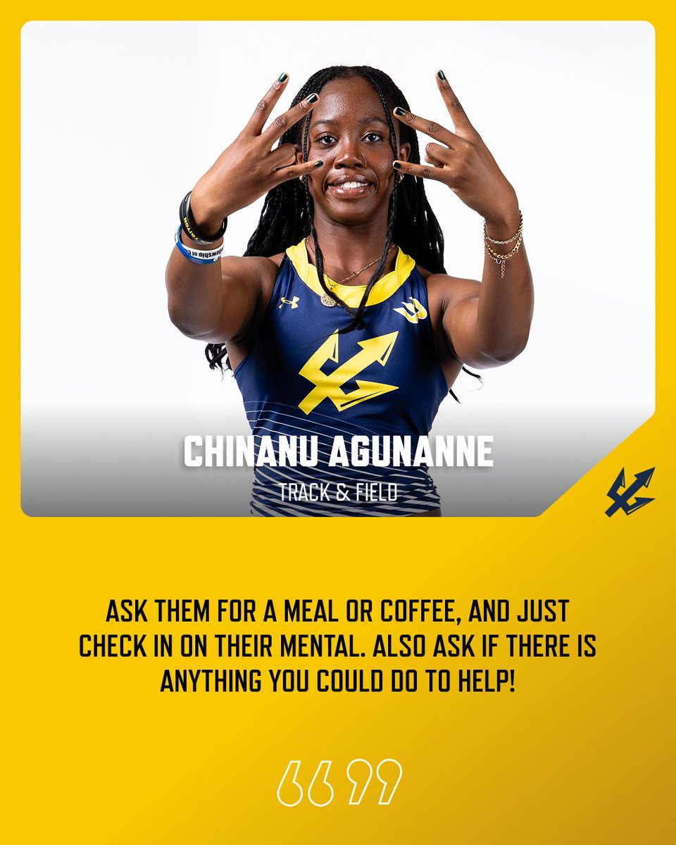 UCSDtritons's tweet photo. How do you check in on a teammate?

Sometimes it starts with a simple “How are you?”

Hear how Triton scholar-athletes start conversations with the people around them.

#CheckOnYourTeammate #ScholarAthleteMentalHealthWeek #SAMHW26 #GoTritons https://t.co/Eb8L30bd7o