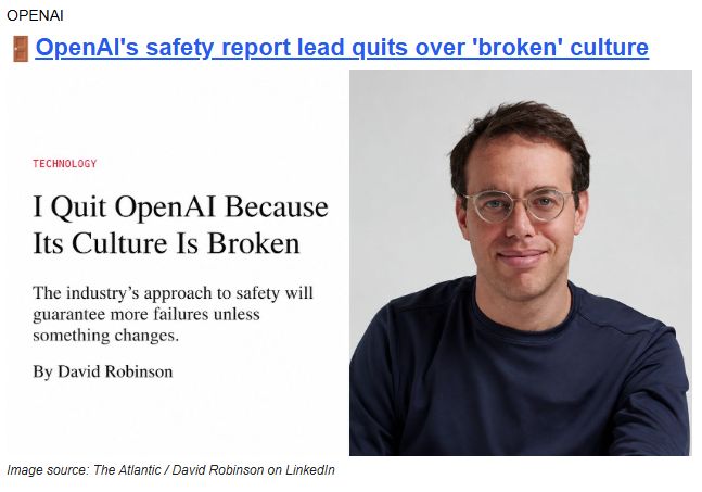 🚨 OpenAI's safety-report lead QUIT — Atlantic essay: 