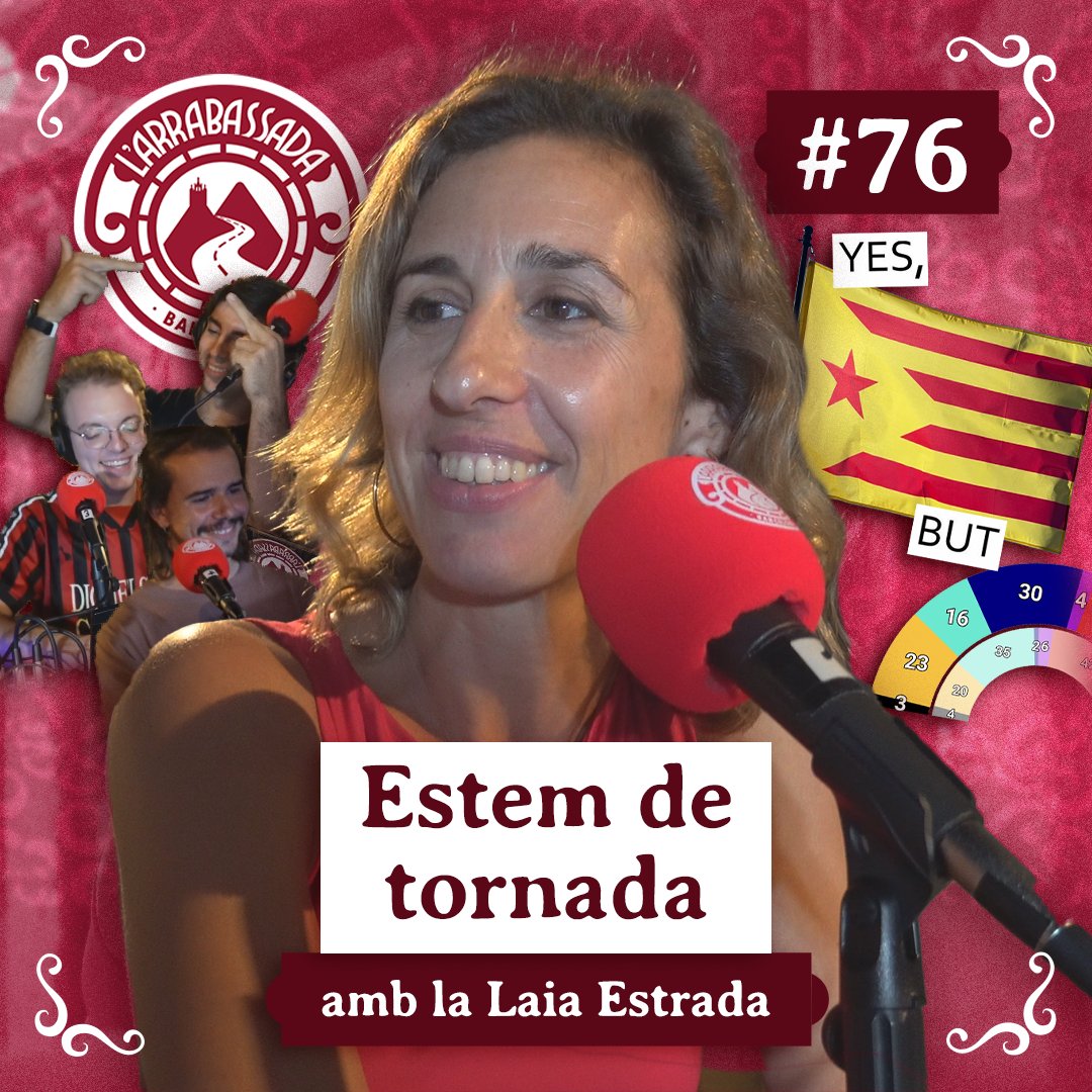 larrabassadabcn's tweet photo. 🙌 MECENES DE L'@aixeta_cat!

Ja teniu accés de manera anticipada al nostre nou episodi parlant de l'estat de l'independentisme amb la @EstradaLaia. Càtedra absoluta.

🔗 https://t.co/1P9yU91Arp https://t.co/W7ckWzD2UU