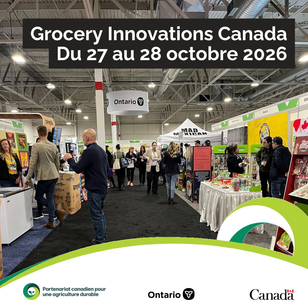Agriculture_ON's tweet photo. Ne ratez pas le #GICShow26! Joignez-vous à nous les 27 et 28 octobre à Toronto et visitez le pavillon de l’Ontario pour découvrir des produits innovateurs ontariens #alimentsetboissons et rencontrer des dirigeants de l’industrie.
#AgCanDurable https://t.co/4nwS1XeykV