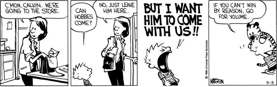 Calvinn_Hobbes's tweet photo. Most arguments end this way eventually 😅
#CalvinandHobbes #KidLogic https://t.co/JUfwM3QUNM