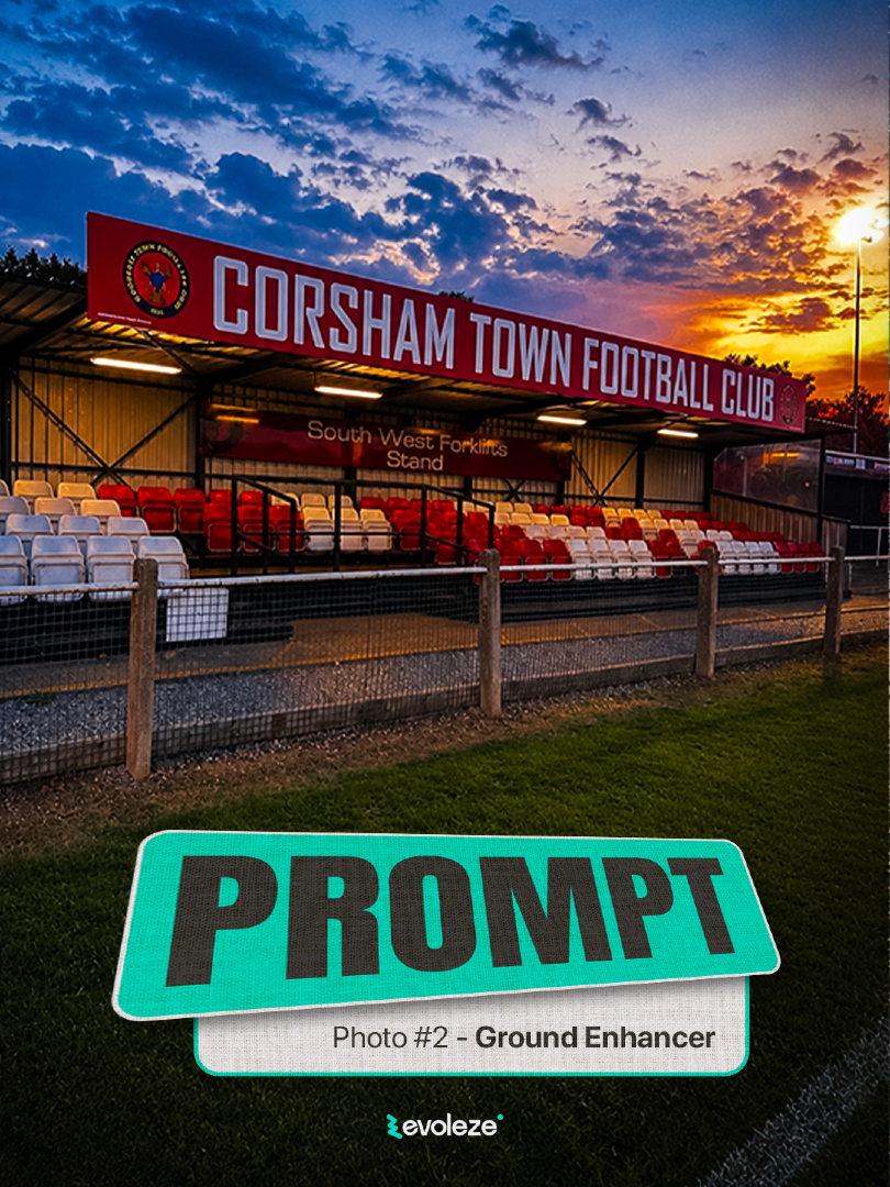evoleze's tweet photo. Transform a single photo of you non league ground to suit the weather with our prompts!

Get unlimited content for your non league club:
https://t.co/oKajp5jsK4 https://t.co/Qvjubgs88X