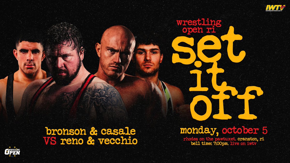 beyondwrestling's tweet photo. TONIGHT: @WrestlingOpenRI streaming LIVE on @indiewrestling at 6:45pm ET!

-@kyliealexxa vs. @liviyahpw vs. @theparisvandale vs. @ShannonLevangie
-@bearbronsonBC &amp; @BobbyCasale vs. @DVN_RNO &amp; @_anthonyvecchio
-@TheBobbyOrlando vs. @ItsDustinWaller
-@TheOxxAdams &amp; @victorious_brg https://t.co/KA9SzpgO8x