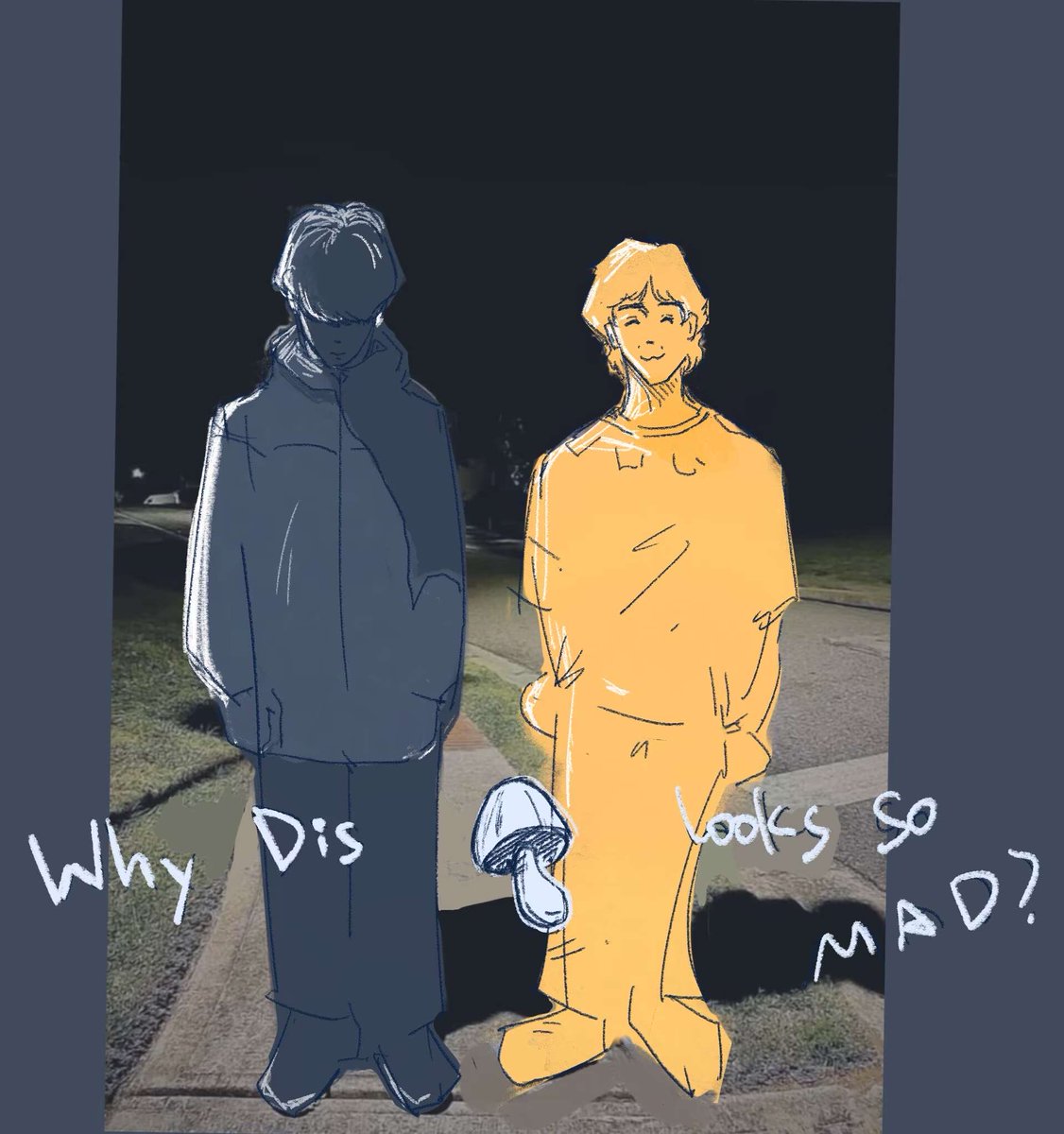 UUDJSS's tweet photo. really messy but 
Why dis 🍄 looks so mad??😭😭😭 https://t.co/bKOG4LPbL0