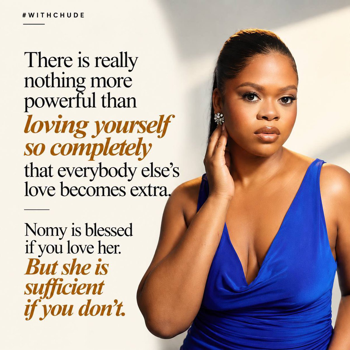 Chude's tweet photo. She doesn’t know Peller. She doesn’t agree with Big Brother. Nomy chose to tell her story on one show: mine. She reminded me that we remain worthy of love, even when rejected. Read full piece on Substack: https://t.co/xo1cGnNoox https://t.co/NXH3Myxztg