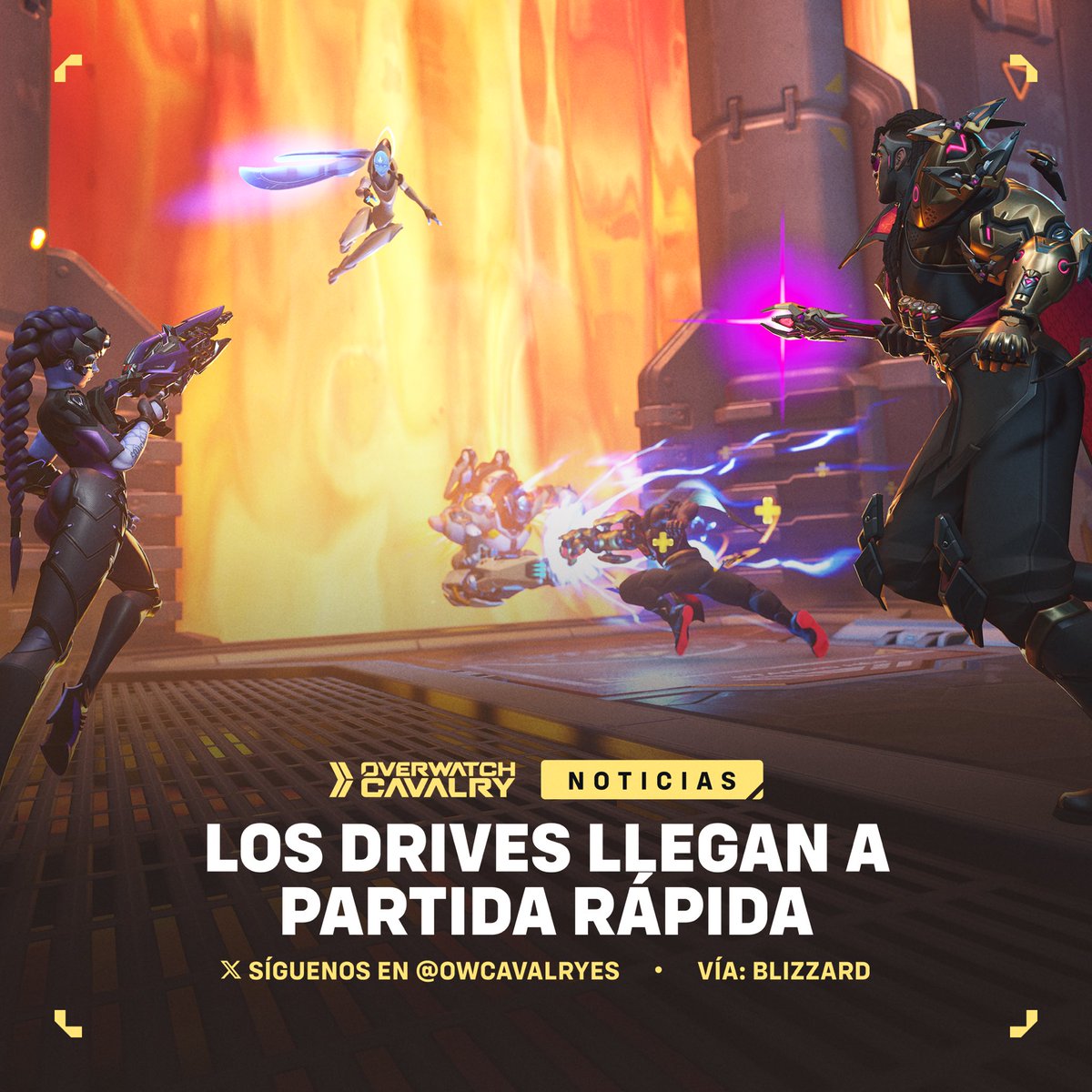 OWCavalryES's tweet photo. Grandes mejoras para los Drives en #Overwatch ✨

A partir de la Temporada 5, los Drives llegarán a Partida Rápida. Incluso podrás elegir tu firma.

¿Cuál vas a equipar? 💭 https://t.co/jE6Jv0Kpks