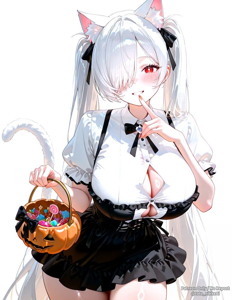 CinderellaNik's tweet photo. ㅤ— Dulce o truco~
¿Qué les parece mi disfraz para festejar Halloween mis súbditos? 🤍

#Nikke #freerol #sexrol #nsfw https://t.co/Vh4vJSYP8w