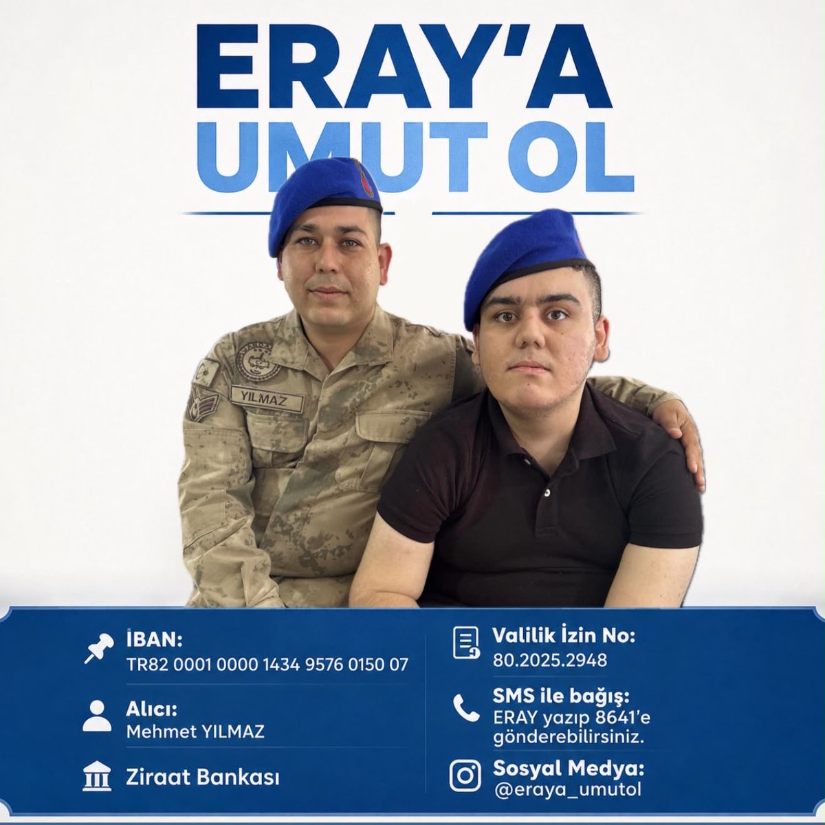 Eray_8080's tweet photo. Ben Eray. DMD ile mücadele ediyorum. 🤍
Tedavime ulaşabilmek ve umutlarımı gerçekleştirebilmek için desteğinize ihtiyacım var.
Bir bağış, bir paylaşım, bir güzel söz… Benim için çok değerli.

#ErayİçinUmutOlalım #DMD #Duchenne #UmutOlalım #DestekOl https://t.co/fjK2fOhDmI