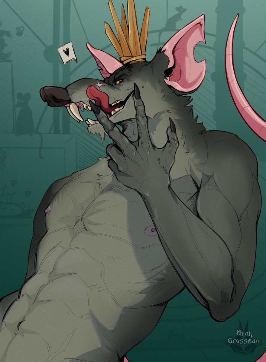 _GROSSMAN's tweet photo. #art #furry #ratking https://t.co/FfGYZEh920