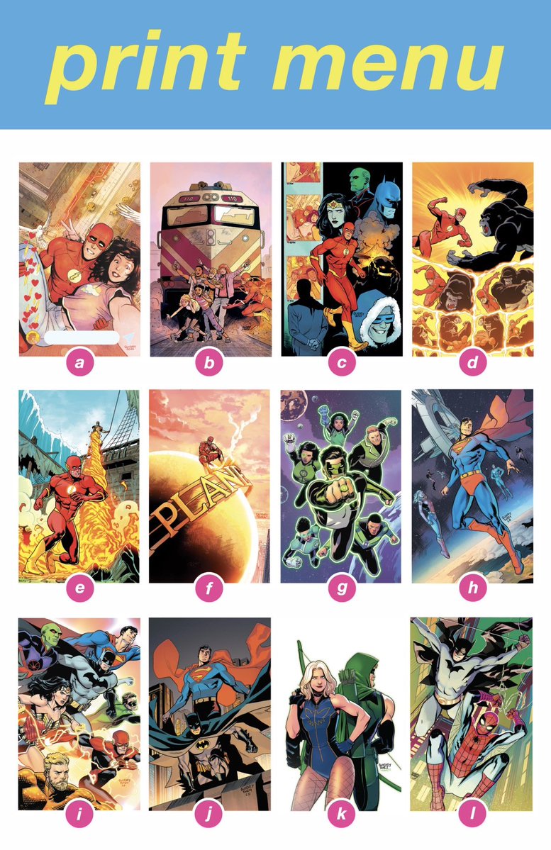 gavinguidry's tweet photo. Put together a print menu for NYCC. Here’s a look at all the option we’ll have at the table, while supplies last. https://t.co/PAxIXvFr3X
