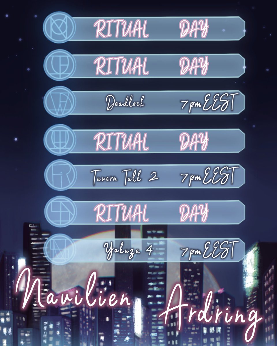 navilienvt's tweet photo. My schedule for this week (5th-11th of October)! Anything interests you? Feel free to drop by! You can find me on YouTube at navilienvt or go to my bio! #vtuber #streamer #schedule #vtuberEn #vtuberRo #vtuberHu #VtuberUprising https://t.co/4t2bhDmRR8