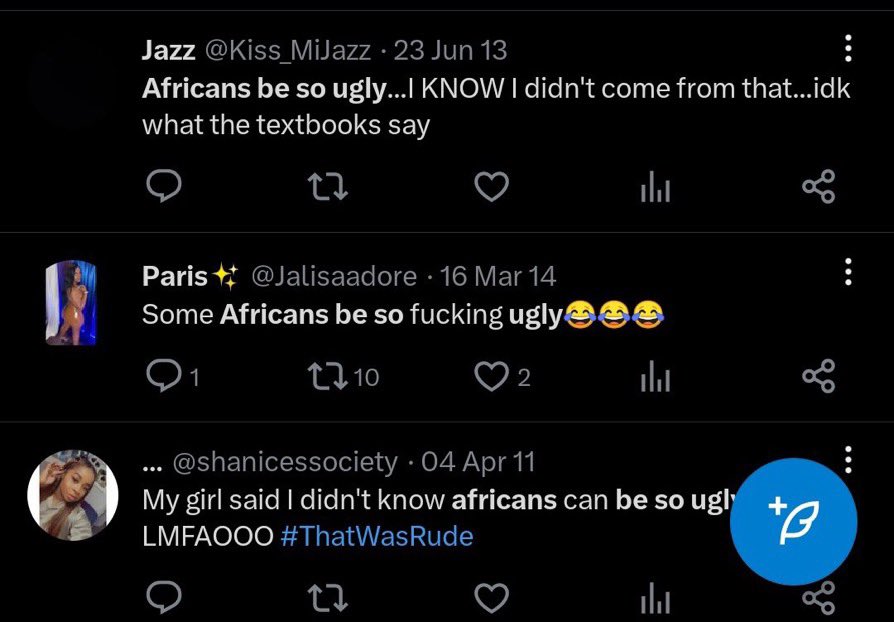 turntbatch's tweet photo. Why are Black Americans so evil that they want the death and rape of a whole continent of Black people?? 🌚🥺

https://t.co/iTv09GKSzl