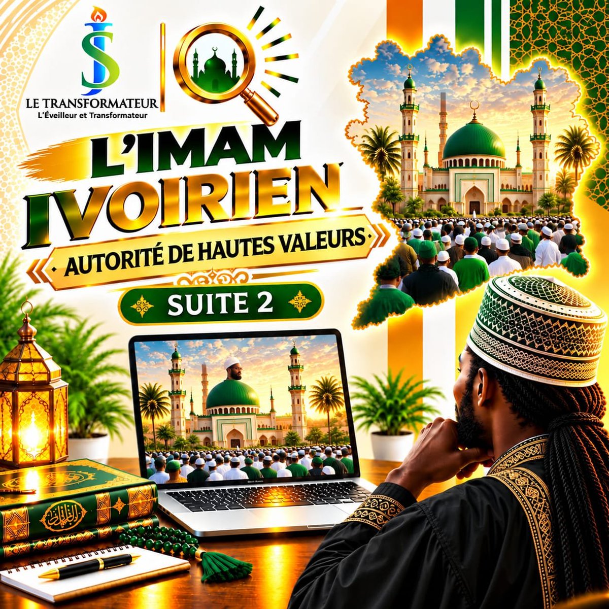 JSTransforme's tweet photo. Au su et au vu des réalités actuelles, moi JS le Transformateur, je visualise: 
L’imam Ivoirien qu’on qualifierait : « d’autorité de Hautes Valeurs »

Après la mosquée, le foyer et le quartier, il reste un espace où se joue désormais une grande part de l'opinion : le numérique.. https://t.co/LpRCKb7gLe