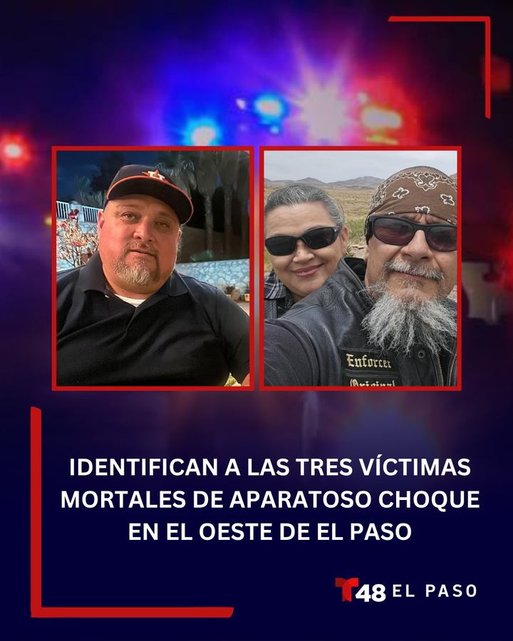 TelemundoEP's tweet photo. 🚨 El Paso suma ya 49 muertes viales este año tras un accidente que cobró tres vidas en cuestión de segundos; identifican a las víctimas. 

Más aquí: https://t.co/X8qDVkeUsd

#Telemundo48EP #ElPaso #Accidente #EPPD https://t.co/Im4zJwJMGr