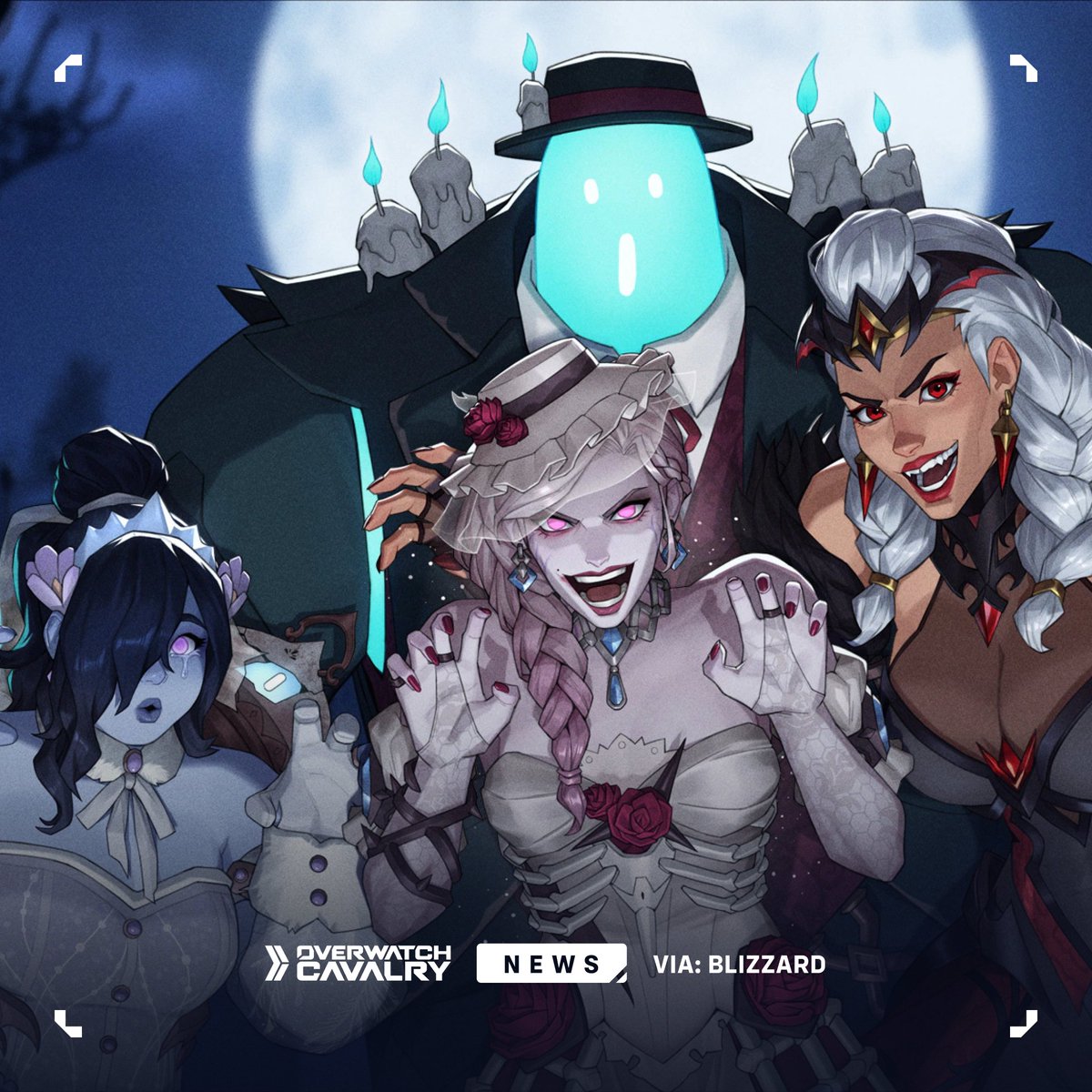 OWCavalry's tweet photo. New #Overwatch Halloween Key Art 👻 https://t.co/pTY2mntf5X