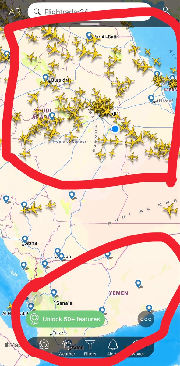SaudiOSINT32's tweet photo. @Nostre_damus Blockade declared... but the planes forgot to check your post 😂🤣 https://t.co/zYYYD6D9qj