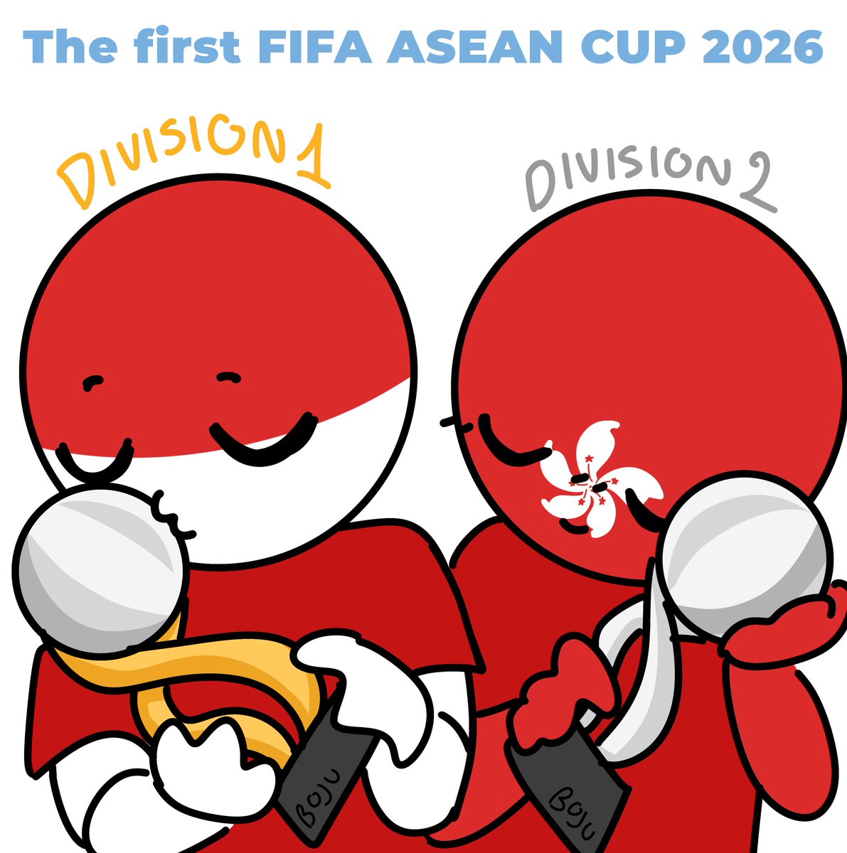 Boju3006's tweet photo. FIFA ASEAN CUP 2026
Congratulations to Indonesia and Hongkong 🥳🥳🎉🎉 #indonesia #hongkong #fifaaseancup #countryhumans #football https://t.co/5ogSP4MKmX