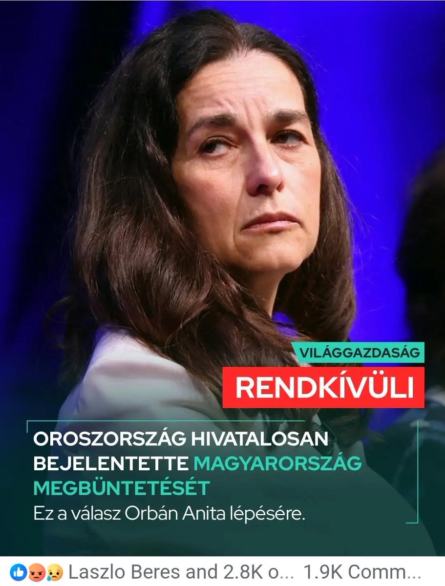AndreaGerak's tweet photo. @MFAHungary Inkább erről regéljenek, tisztelettel: https://t.co/qCpu9hVIWQ

Orbán Anita külügyminiszter asszony egy árva mukkot nem ejtett róla, ennél sokkal fontosabb a celebkedős fotója az új dzsekijében.

Hogy lesz így normális diplomáciai kapcsolat Oroszországgal??? https://t.co/pw0qR0Mtb0