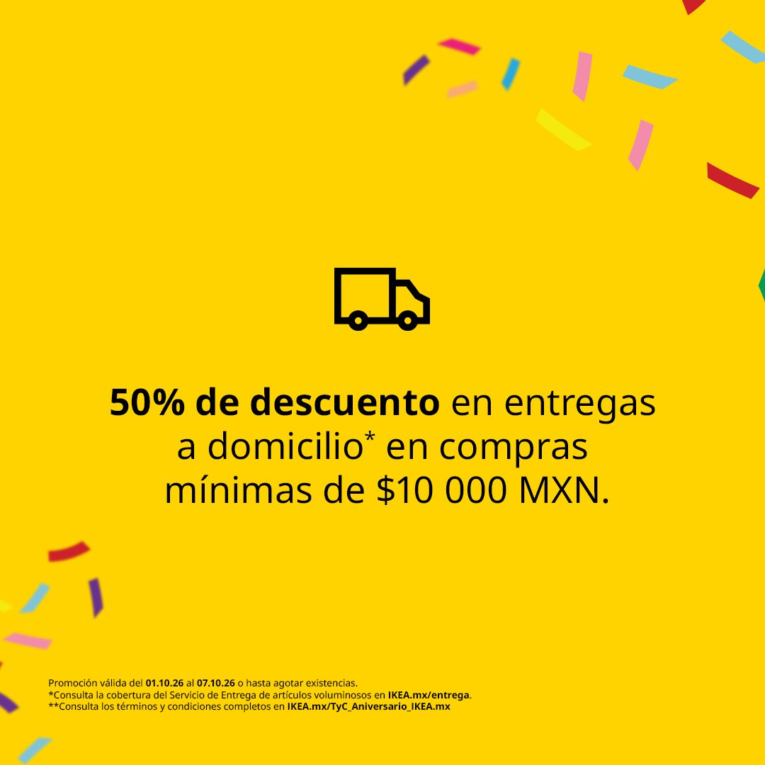 mx_ikea's tweet photo. Estas son las mañanitas más cómodas que tendrás. Aprovecha nuestra promoción de cumpleaños y estrena un sillón cama con 50% de descuento en envíos de voluminosos en compras mínimas de $10 000 MXN. https://t.co/Al4RW2O9Lm https://t.co/jIeWOzSclU