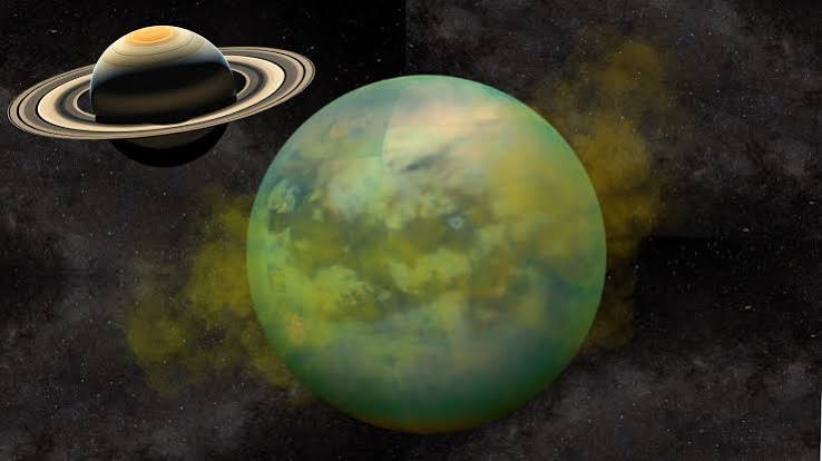 ScienceHaven's tweet photo. Saturn's moon Titan has lakes of liquid methane.

The landscape is carved by rivers and seas but the liquid is natural gas, not water.

If you lit a match on Titan's surface, the atmosphere wouldn't ignite as there's no oxygen. 

It's a frozen oil refinery that can't catch fire! https://t.co/1Ipq3DV3LO