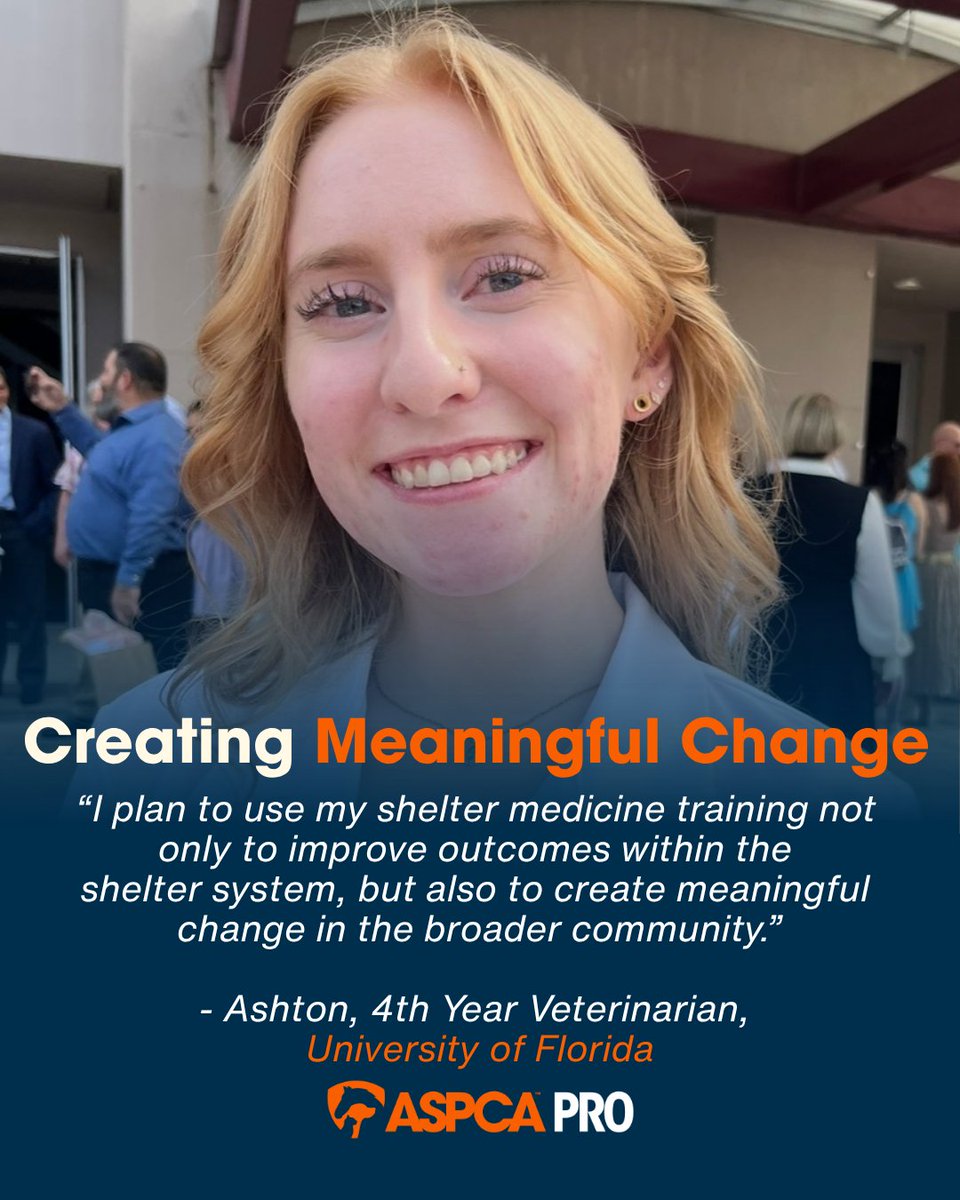 ASPCAPro's tweet photo. 🐾 From shelter medicine and community-centered care to high-quality, high-volume spay/neuter, the 2026 @ASPCA Scholars are exploring the many ways they can make a difference in veterinary medicine. 🎓 Join us in celebrating their progress! #VetMed https://t.co/Bc7ev7HQnn https://t.co/xBoAsXUKO1