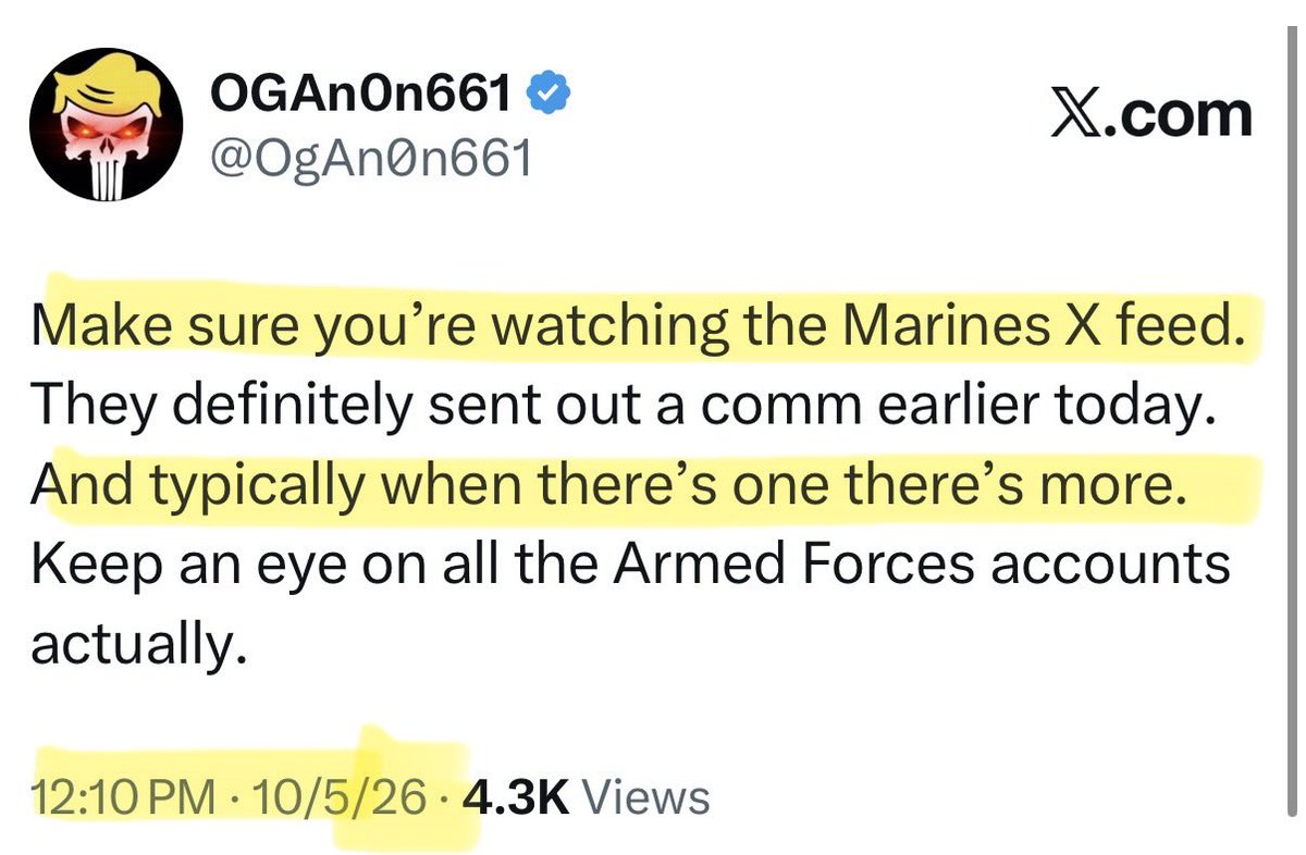 OgAn0n661's tweet photo. Dog comms from the Marines. 
Told ya https://t.co/vHrFNmpKXD