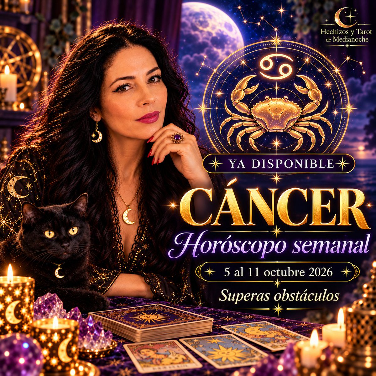 MarisaTarot's tweet photo. ♋ Cáncer | 5–11 octubre 2026
Superas obstáculos y una situación empieza a traer claridad y mejora. ✨

🎥 https://t.co/rB195EtsQn
🔮 Consultas: https://t.co/hKsAgkepY6

#Cancer #HoroscopoSemanal https://t.co/HcF9PlGKUd