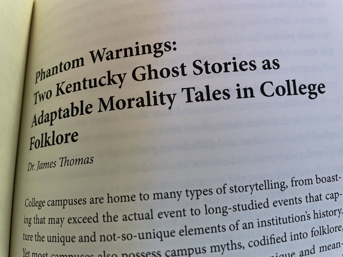 jamesthomas_UK's tweet photo. While I was away at a conference, my contributor copy arrived! The book is out and seems to go out of stock pretty quickly some places, which I take as a good sign.

I heard these tales while an undergrad at the @universityofky so I wonder how many @kentuckyalumni know them? https://t.co/QVSMeRQyoA