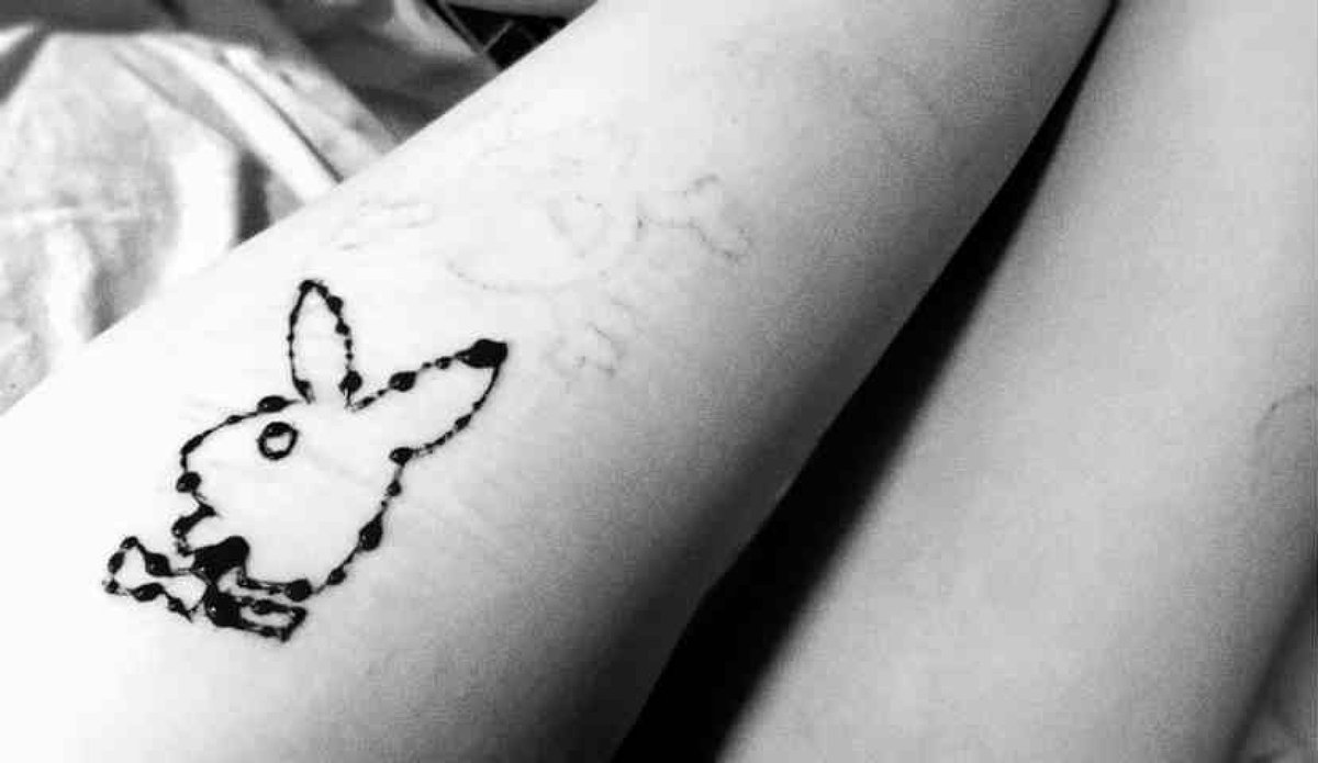 softincision's tweet photo. i’m your playboy bunny 
HALLOWEEN MAKEUP SFX FAKE FAKE https://t.co/aNePKsSBQ1