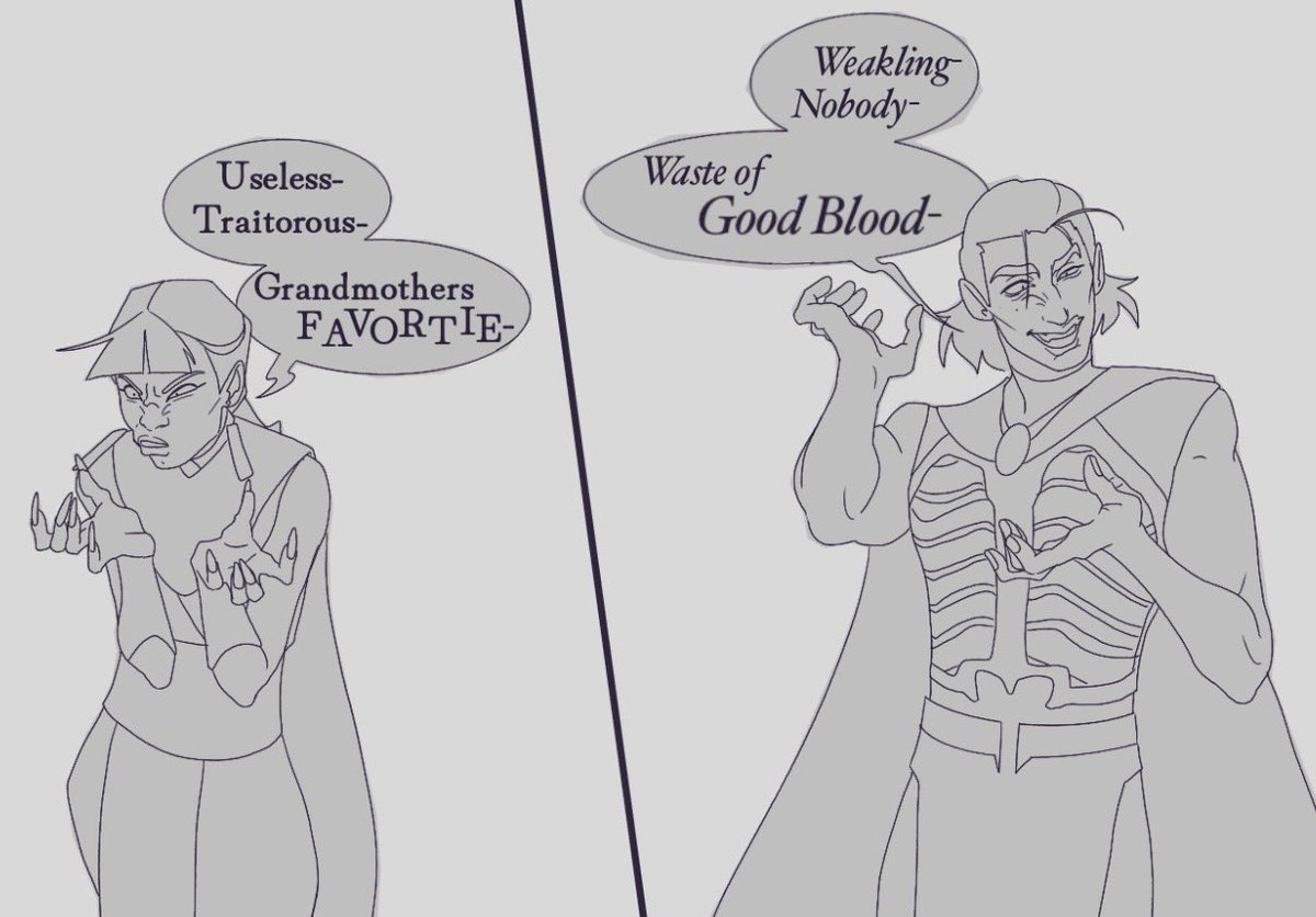 WikkidWorkshop's tweet photo. Okay it’s straight but HEAR ME OUT-

HEAR ME OUUUTTT-

ZEBANI X ETHRAND CRACKSHIP.

THEY COULD MAKE EACH OTHER WORSE AND K*LL E V E R Y O N E S YOUNGER SIBLINGS-

#Criticalrolefanart #OcctisTachonis #WicanderHalovar https://t.co/h0qLIWQaIw