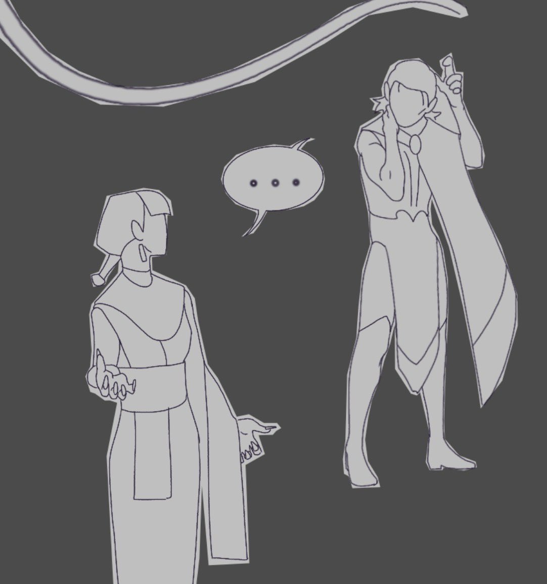 WikkidWorkshop's tweet photo. Okay it’s straight but HEAR ME OUT-

HEAR ME OUUUTTT-

ZEBANI X ETHRAND CRACKSHIP.

THEY COULD MAKE EACH OTHER WORSE AND K*LL E V E R Y O N E S YOUNGER SIBLINGS-

#Criticalrolefanart #OcctisTachonis #WicanderHalovar https://t.co/h0qLIWQaIw