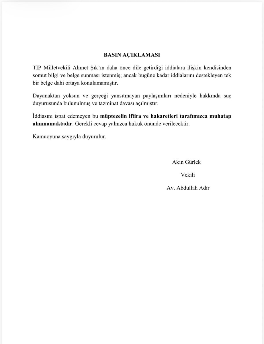 avabdullahadir's tweet photo. Kamuoyu bilgilendirmesi https://t.co/cMazXgGEHd