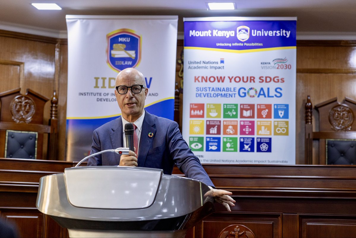 visitunon's tweet photo. At @MountKenyaUni Parklands, he delivered the keynote address at a public lecture affirming that youths are partners in creating change. 

At Simama Amani Mtaani Tournament in Kariobangi, he joined youths in football as a powerful platform for peace, inclusion &amp; community action. https://t.co/eQn8uUYl74