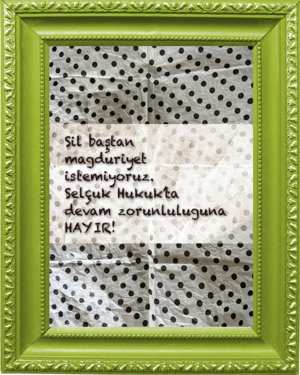 eskiciumit's tweet photo. #selcukhukuk #suhfyoklamayikaldir #suhfyoklamahayir @bakbulutberrin @latifselvi42 @hukukveekonomi @hukuk_haberleri @goygoyhukuk @hukukihaber @sahinmu https://t.co/td35rcr172